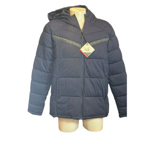 Men's Be Boundless Navy insulated Puffer Jacket Size L hooded